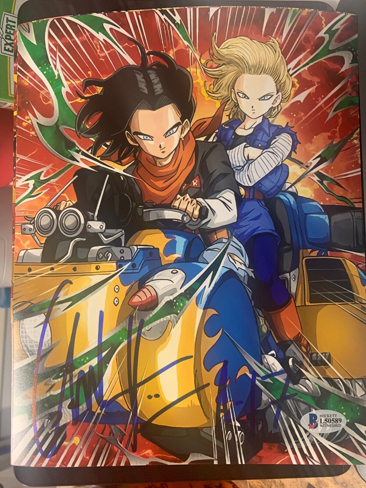 Chuck Huber signed 8x10 Photo Poster painting Dragon Ball Z Movie Android 17 Beckett D22