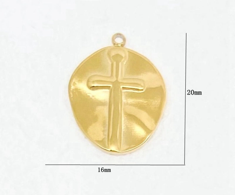 1 Piece 304 Stainless Steel Solid Color Jewelry Accessories Pendant