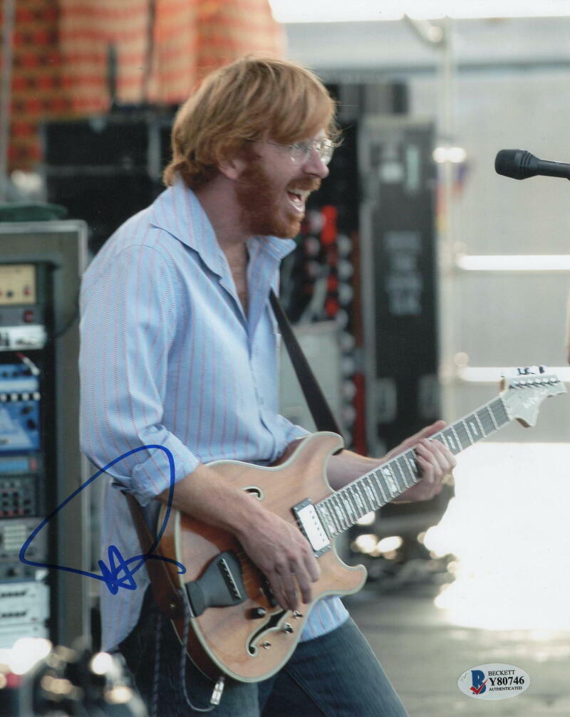 TREY ANASTASIO SIGNED AUTOGRAPH 8x10 Photo Poster painting - PHISH, BILLY BREATHES HOIST BECKETT