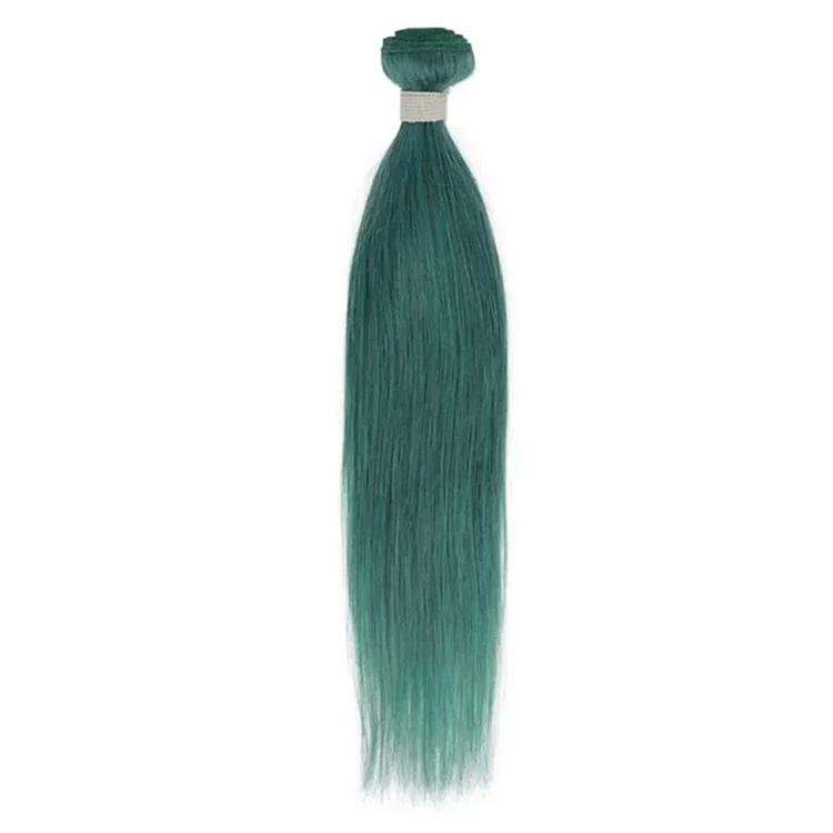 Emerald Green Brazilian Virgin Human Hair Bundle 1 Piece Hair Weave-VBA21
