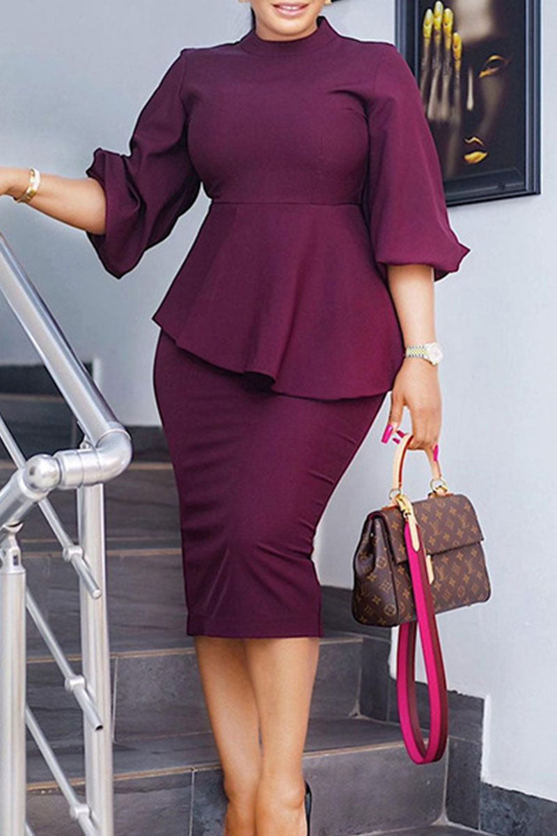 Casual Solid Split Joint O Neck Sleeveless Two Pieces
