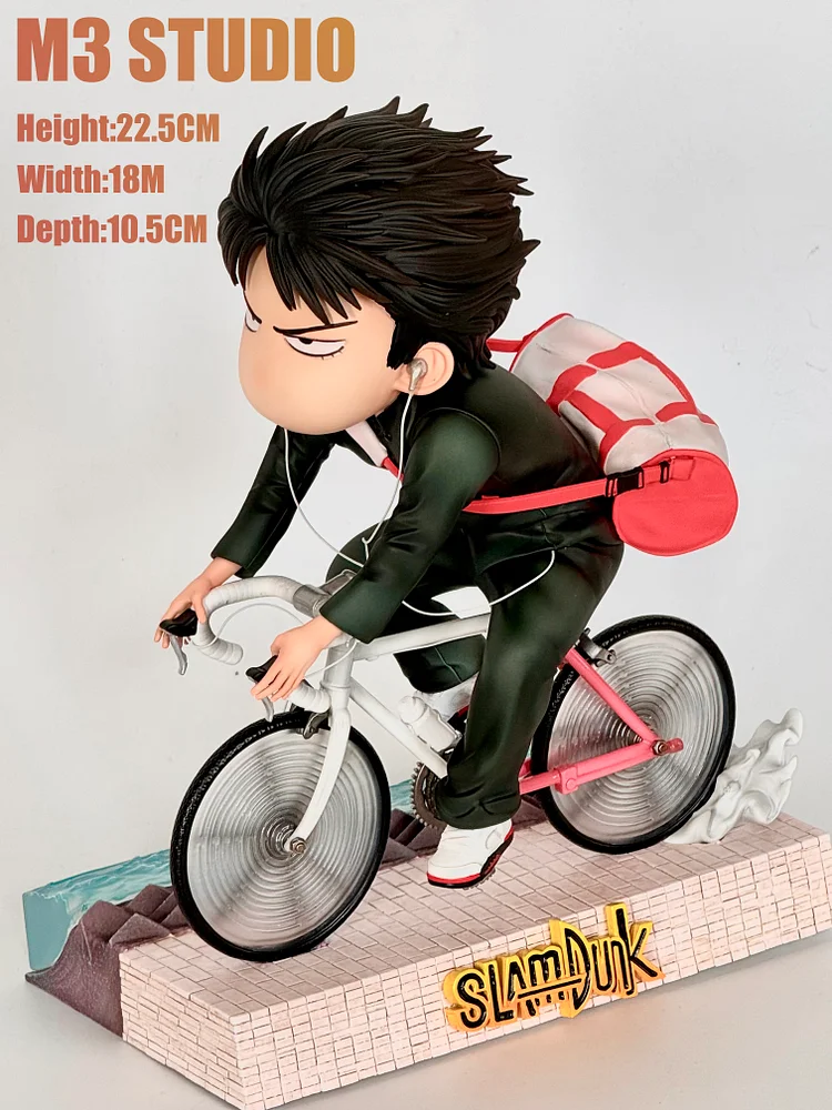 M3 Studio  -  SLAM DUNK  - Chibi Ver. Riding Bicycle Kaede Rukawa 2.0  Statue(GK)-