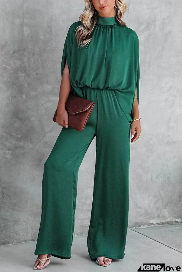 Satin Wide Leg Jumpsuit