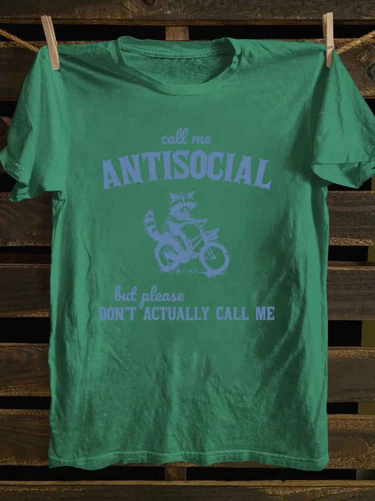 Call Me Antisocial T-shirt