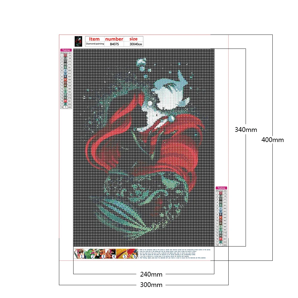 Diamond Painting - Full Round Drill - Princess Silhouett(30*40cm)