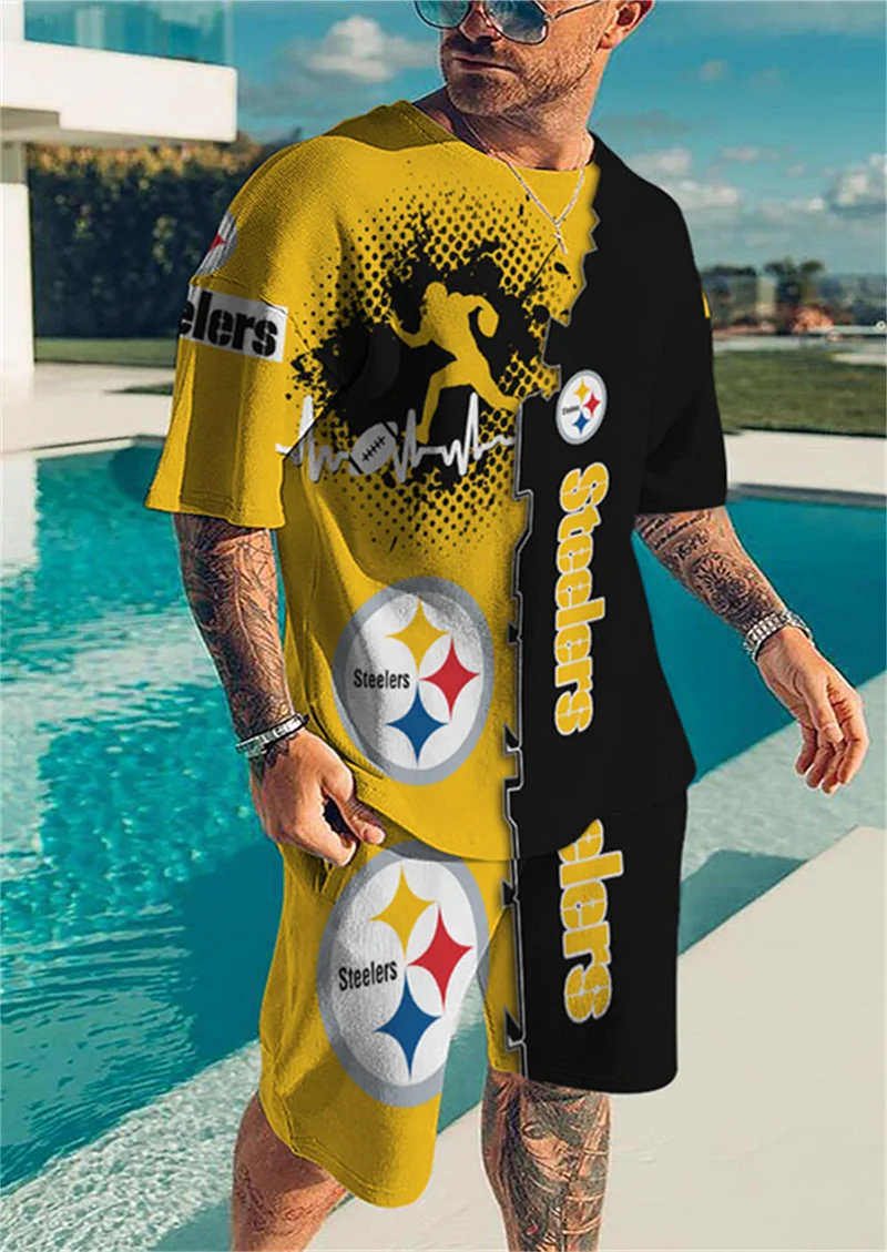 Pittsburgh Steelers Limited Edition Top And Shorts Two-Piece Suits