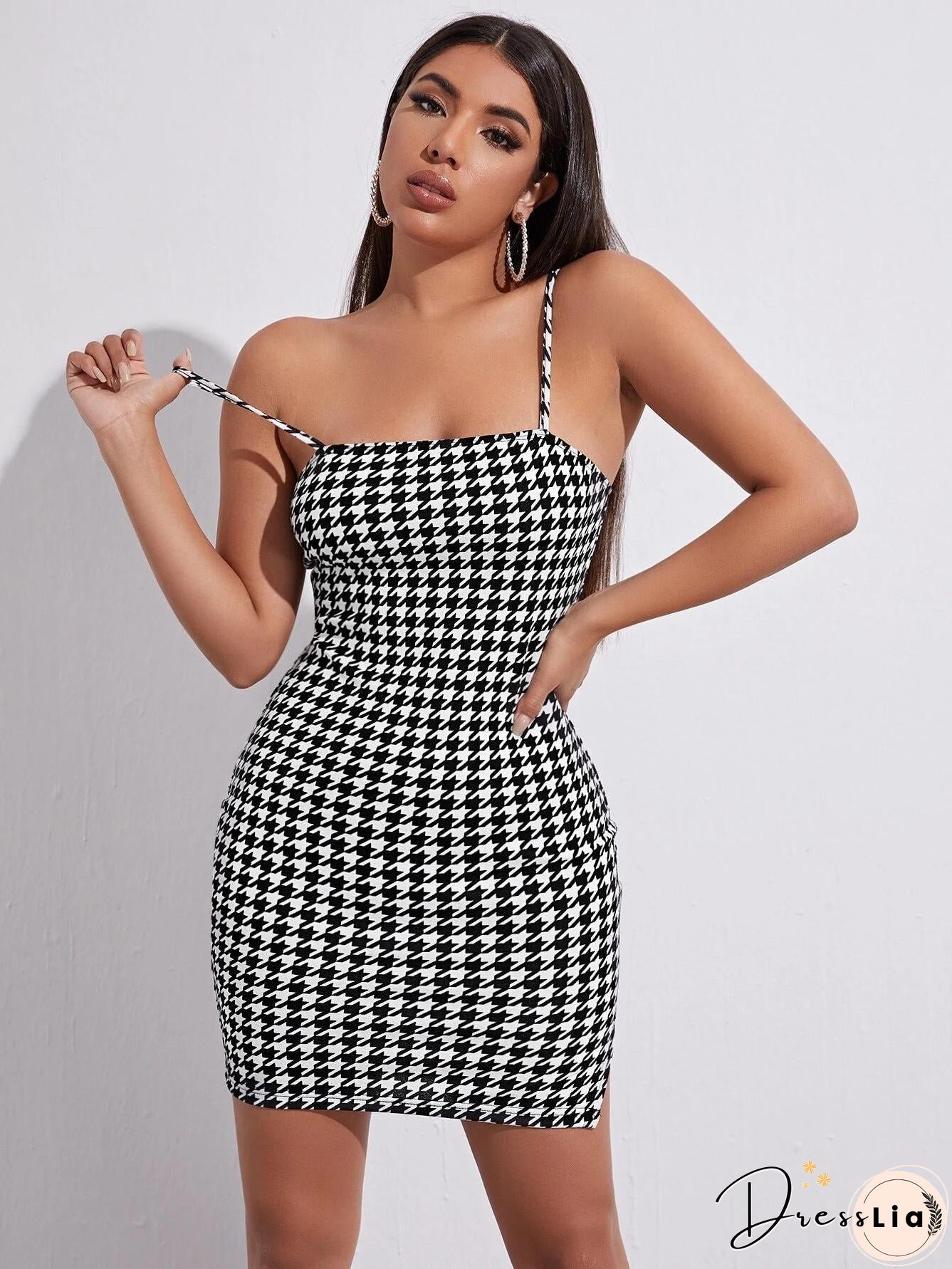 Retro Plaid Sexy Spaghetti Straps Bodycon Mini Dress Summer Womens Casual Party Short