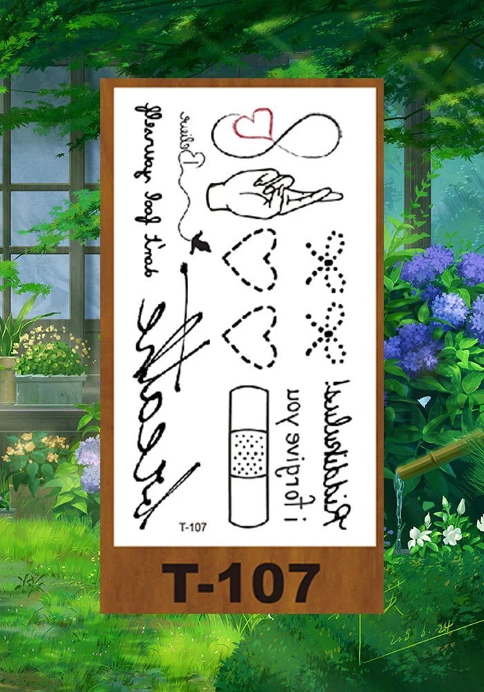 Drop Shipping Small Temporary Tattoo Sticker Small Pattern Rose Flower Owl Swallow Girl Kid Arm Abdomen Neck Ankles Art Tatoo