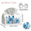 DIY PU Diamond Painting Tissue Box Kit Desktop Tissue Holder with Rhinestone Diamond Desk Decorative Tissue Box for Adults Desktop Storage Organizer (Love)