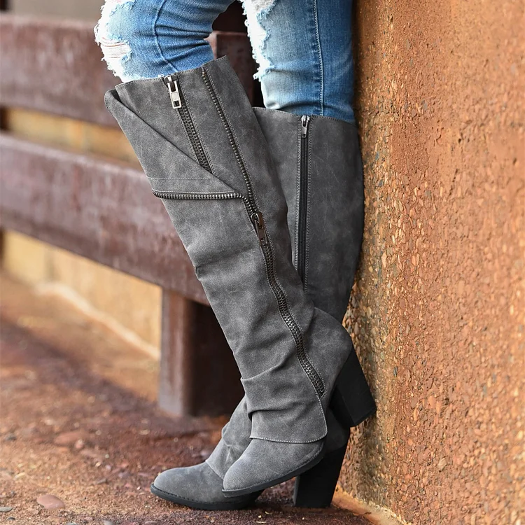 Outfit Ideas with Fold over Heel Boots