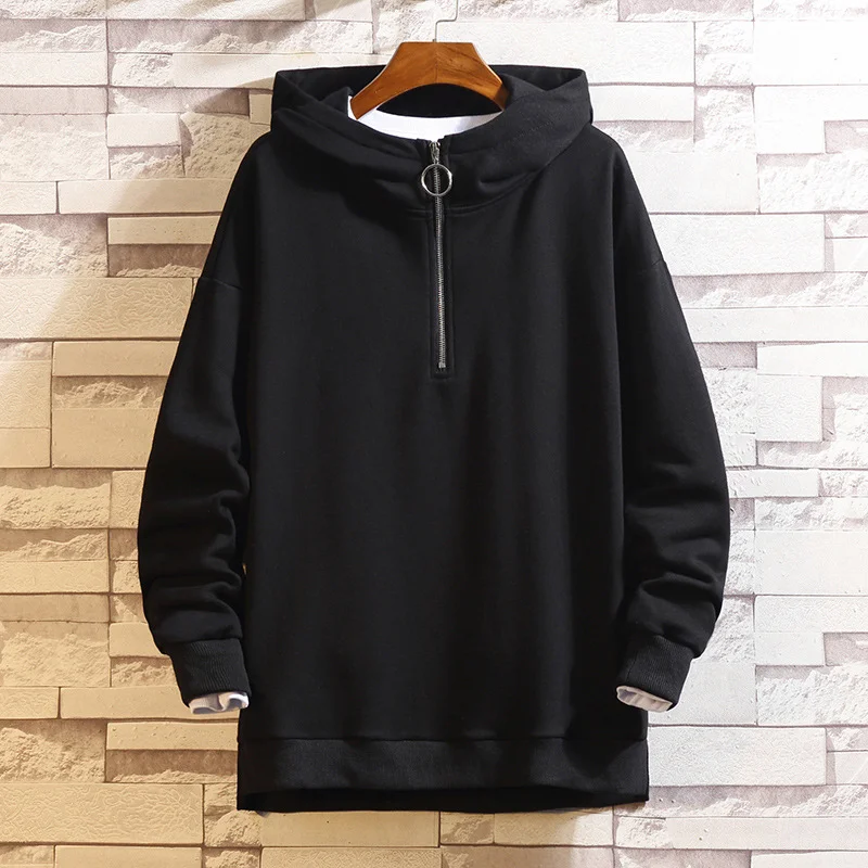 Long-sleeved sweater boys trendy zipper sweater jacket Techwear Shop