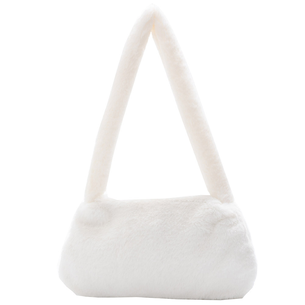 

Retro Animal Pattern Underarm Bag Mini Plush Shoulder Handbags Purse, 501 Original