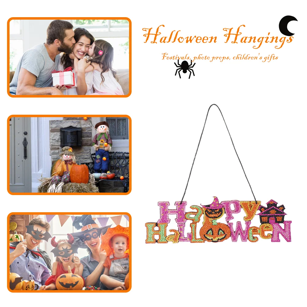 DIY Diamond Crystal Halloween Pendant Hanging