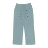 Men's Casual Hawaii Beach Multi Button Cotton Linen Trousers by Inlyline
