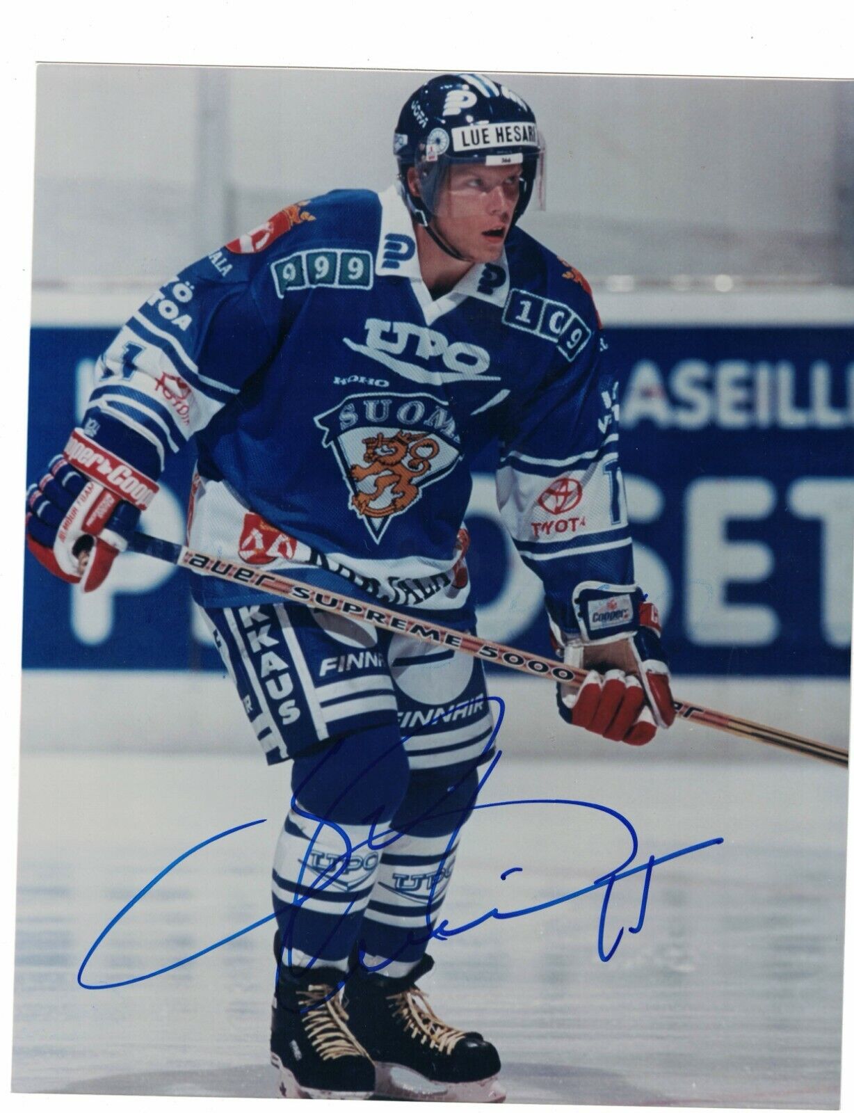 Saku Koivu Team Finland Signed 8x10 Photo Poster painting W/Our COA