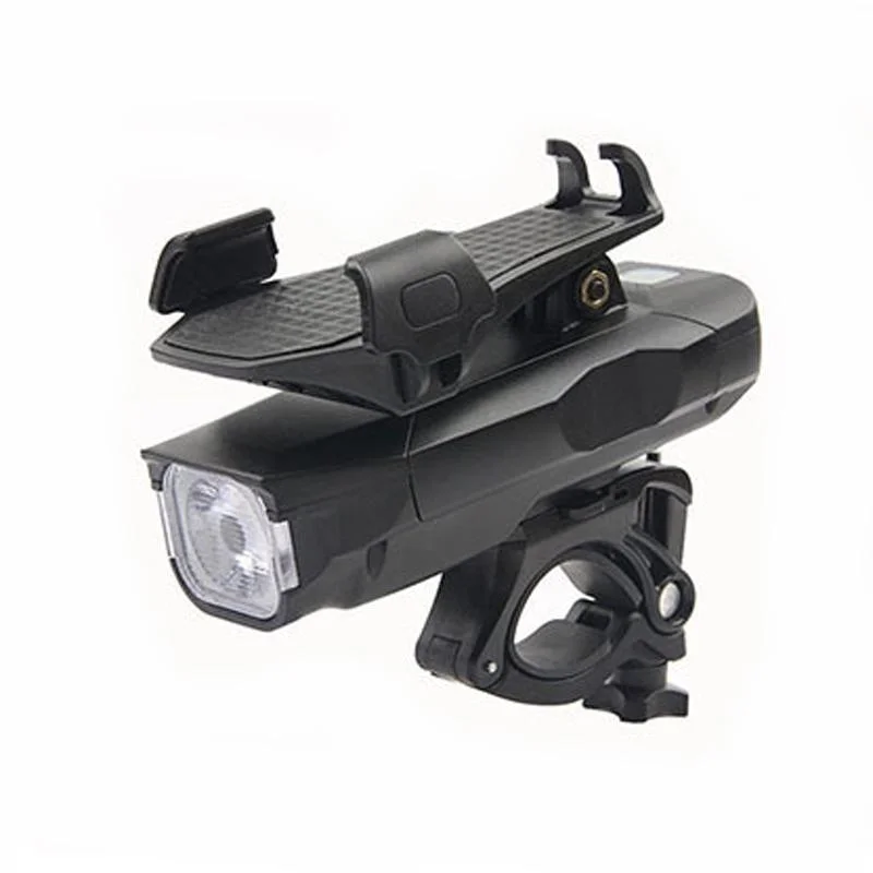 500LM Bicycle Light Mobile Phone Holder Multi-Function Riding Front Light With Horn 2400 mAh 
