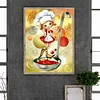 Diamond Painting -DIY Round Drill Cooking Girl Spoon