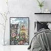 Morning In Paris-14CT Stamped Cross Stitch 29*41cm/11.42*16.14in tapestrymarket