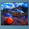 (60*50cm)Outdoor Halloween Scene - Full Round Drill Diamond Painting