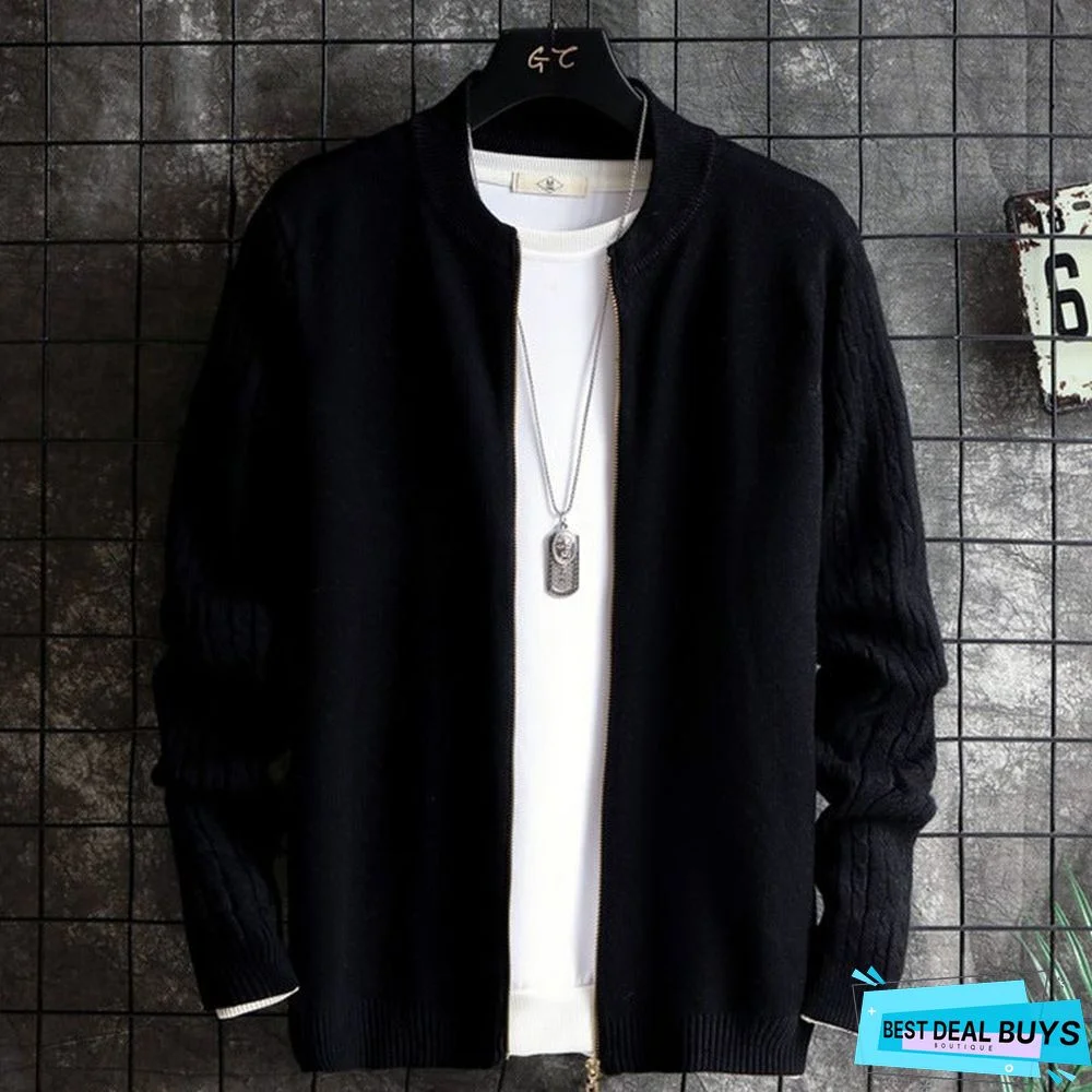 Men's Slim and Handsome Sweater Coat