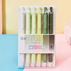 Morandi Gradient Hexagon 0.5mm Gel Signature Pens Set School Student Office Stationery Gift