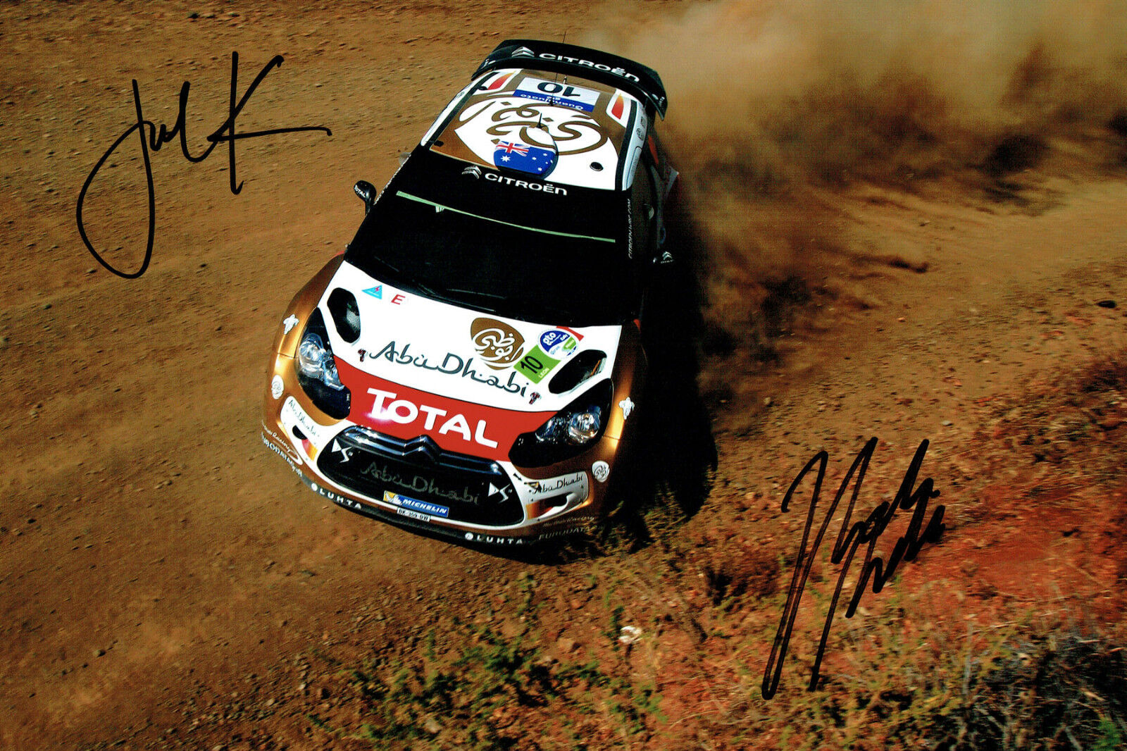 Hayden PADDON & John KENNARD WRC DRIVER SIGNED AUTOGRAPH 12x8 Photo Poster painting AFTAL COA