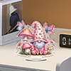 uk.everydayedeals DIY Acrylic Diamond Painting Desktop Tabletop Ornament - Mushroom Gnome
