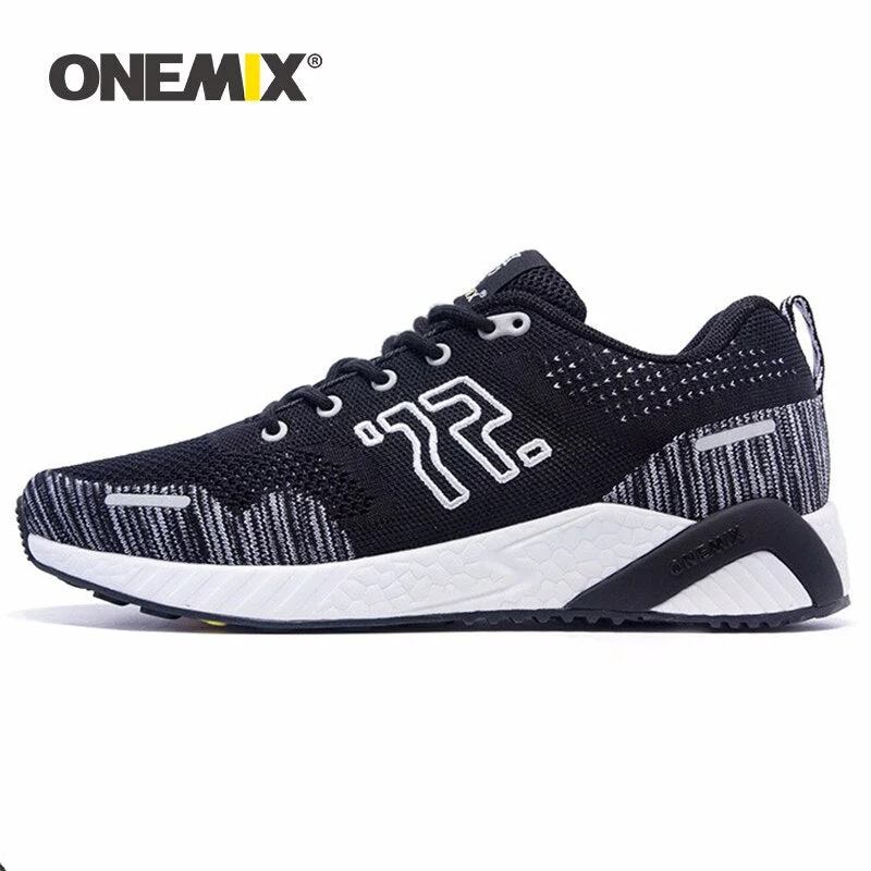 ONEMIX Men Running Shoes Breathable Outdoor Walking Shoes Male Sport Sneakers Light Jogging Shoes For Adult Athletic Sneakers