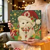 DIY Special Shape Pearl Painting Art - Christmas cat