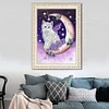 Moon Cat-Crystal Rhinestone Diamond Painting