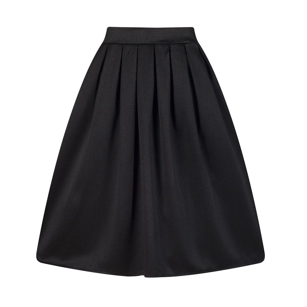 Feminine design A-Line Pleated Vintage Skirts for Women