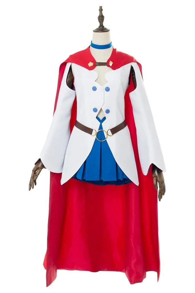 Little Witch Academia Ursula Callistis Shiny Chariot Dress Cape Cosplay Costume