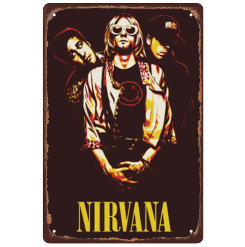 【20*30cm/30*40cm】Nirvana - Vintage Tin Signs/Wooden Signs