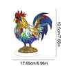 >SALE<Diamond Painting Desktop Decor with Light for Office Desktop Decor (Rooster)