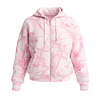 Women's Vintage Street Style Pink Camouflage Zip-up Hooded Jacket by Inlyline