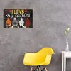 J&rsquo;aime mes dames poulet - Panneaux en &eacute;tain m&eacute;tallique(20*30cm)