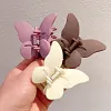 Pretty Butterfly Frosting Plain Color Hair Claw
