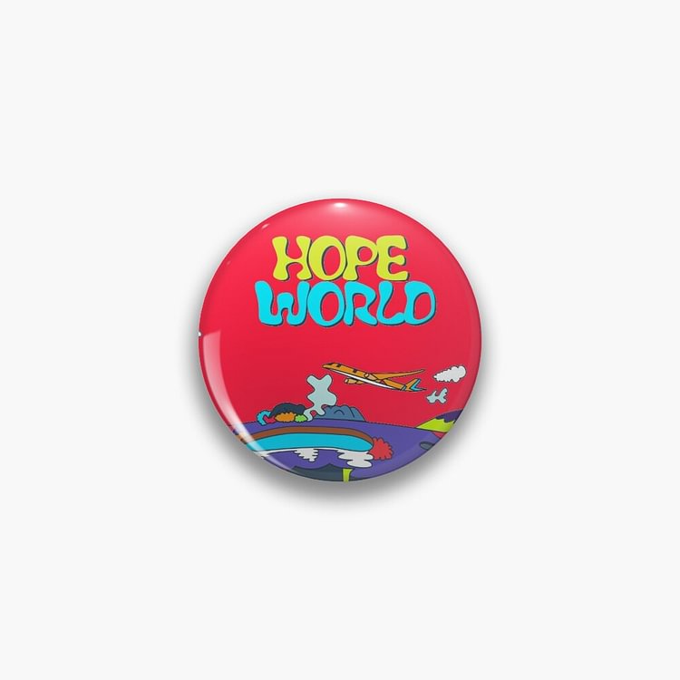 BTS J-hope Hope World Hobi Flower Smiley Badge