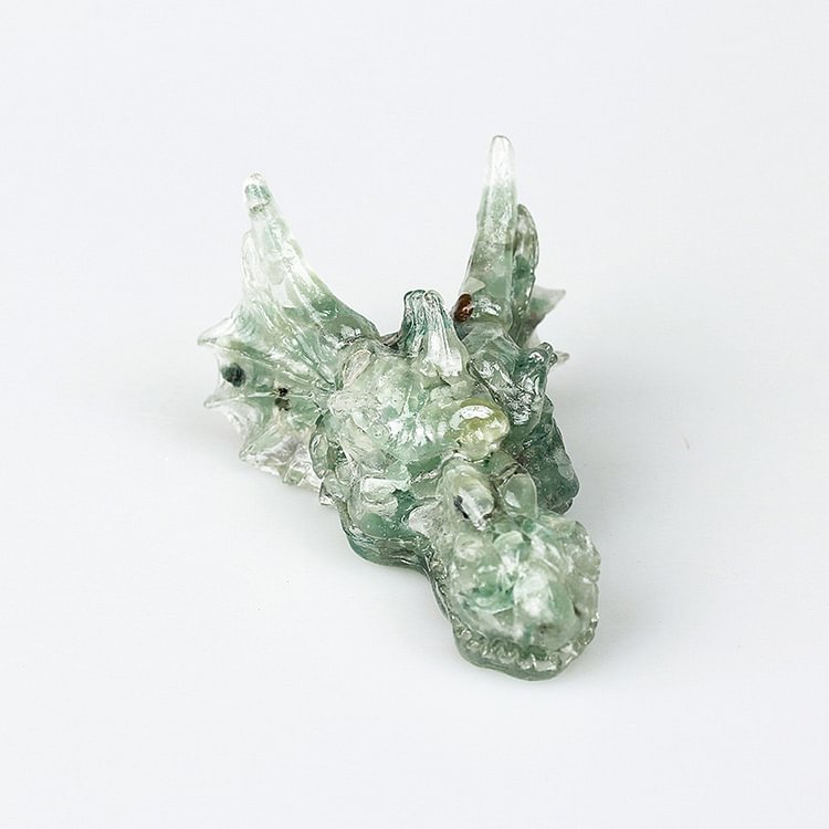 Natural Crystal Dragon Gemstone Decoration 