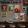 4PCS Cowgirl - Vintage Metal Signs Set - 20*30cm - Western