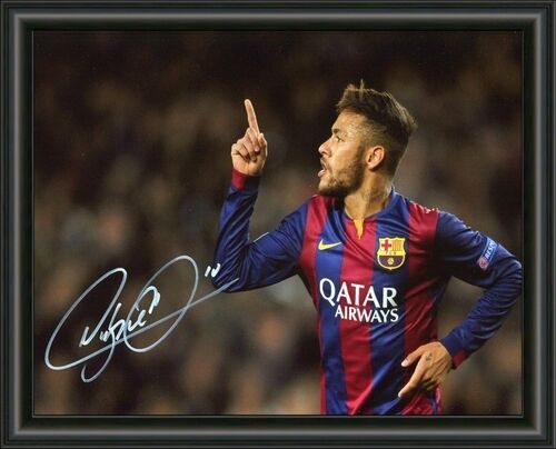 NEYMAR SIGNED - BRAZIL SOCCER - AUTOGRAPHED Photo Poster painting POSTER PRINT -  POST