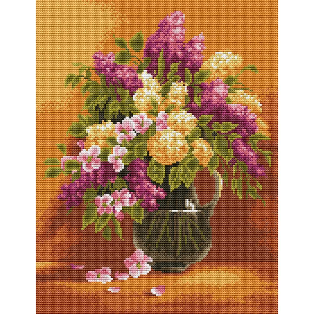 

Bouquet - 11CT Stamped Cross Stitch - 45*35CM, 501 Original