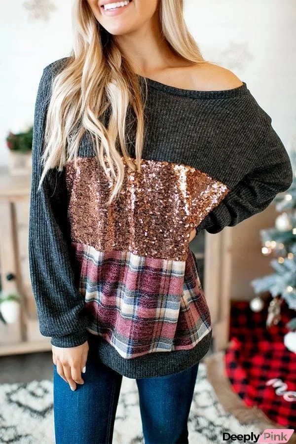 Shine on Plaid Block T-shirt