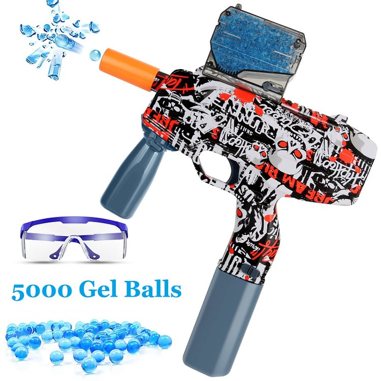 MP5 Gel Blaster Splat Ball Blaster Gel Ball Blaster Electric Automatic Water Ball Blaster for Shooting Game Outdoor Activities BB Gun