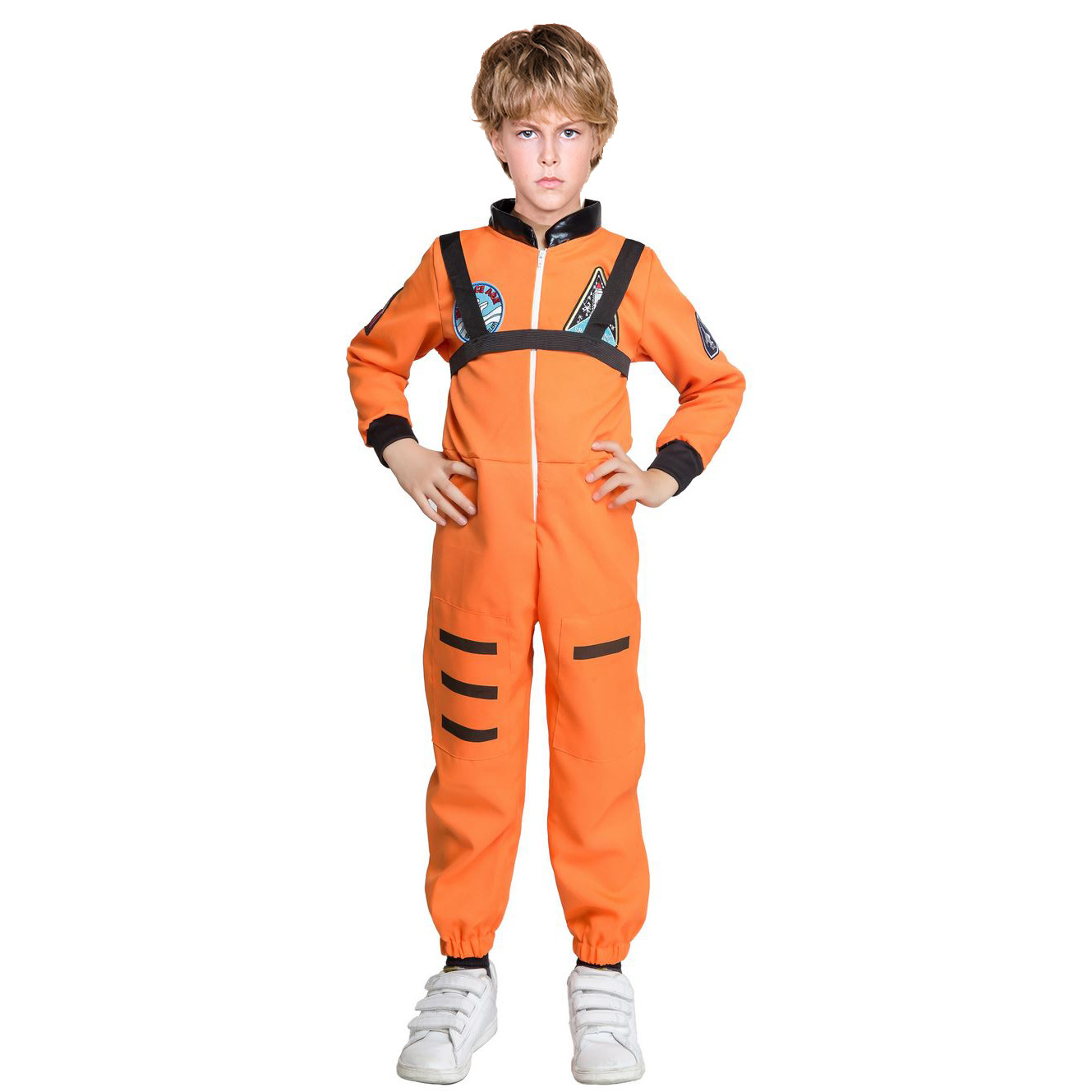 [Wetrose] In Stock Space Boy Cosplay Costume Halloween Pilot Astronaut Cosmonaut Kid Size For Kids Girl Stage Children Day