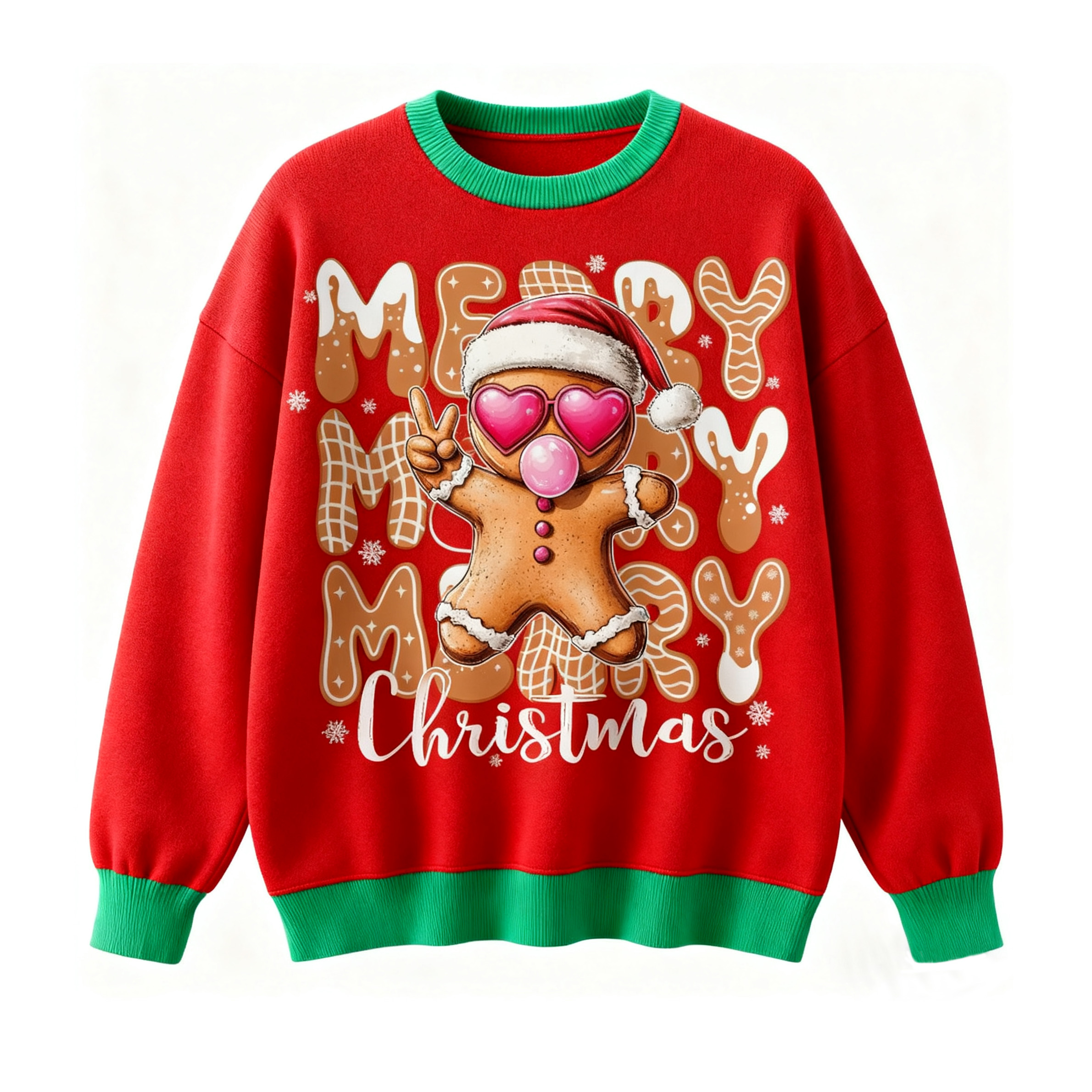 Men's Fun Christmas Gingerbread Hoodie elevenforest