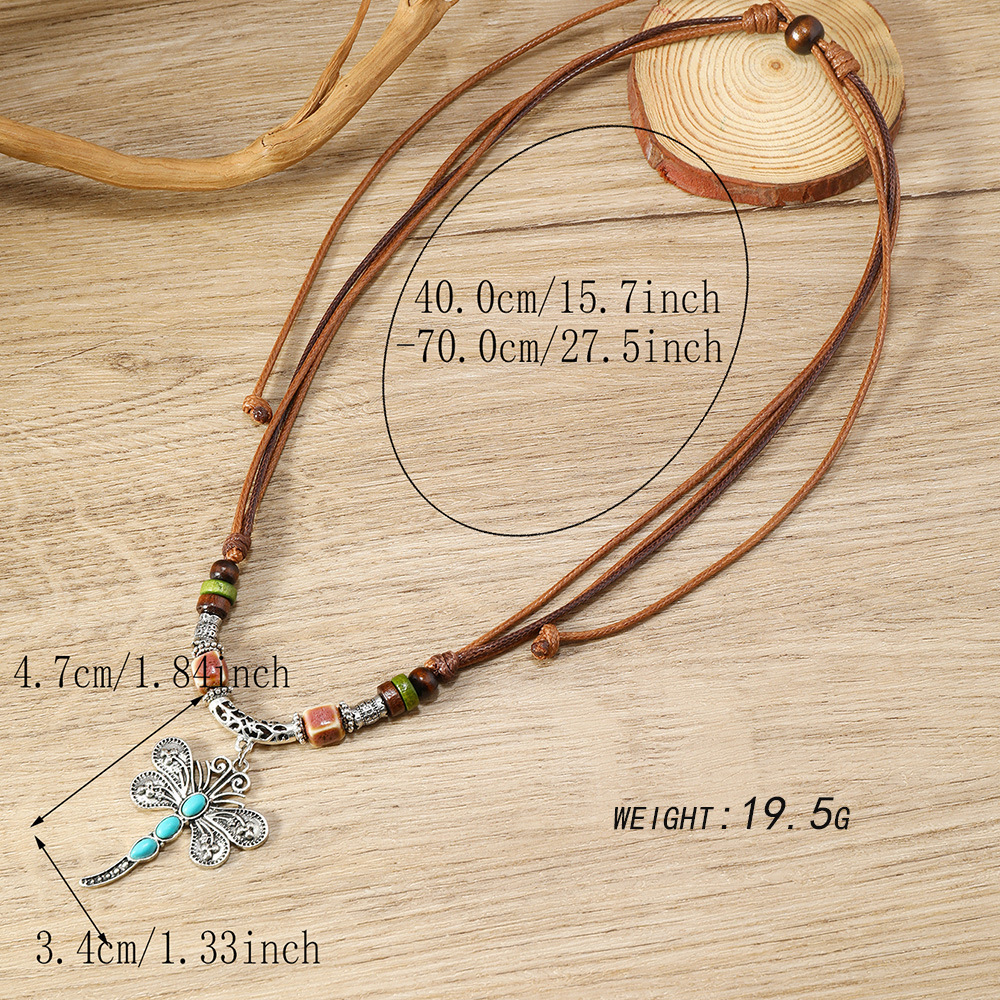 Women's Bohemian Dragonfly Necklace