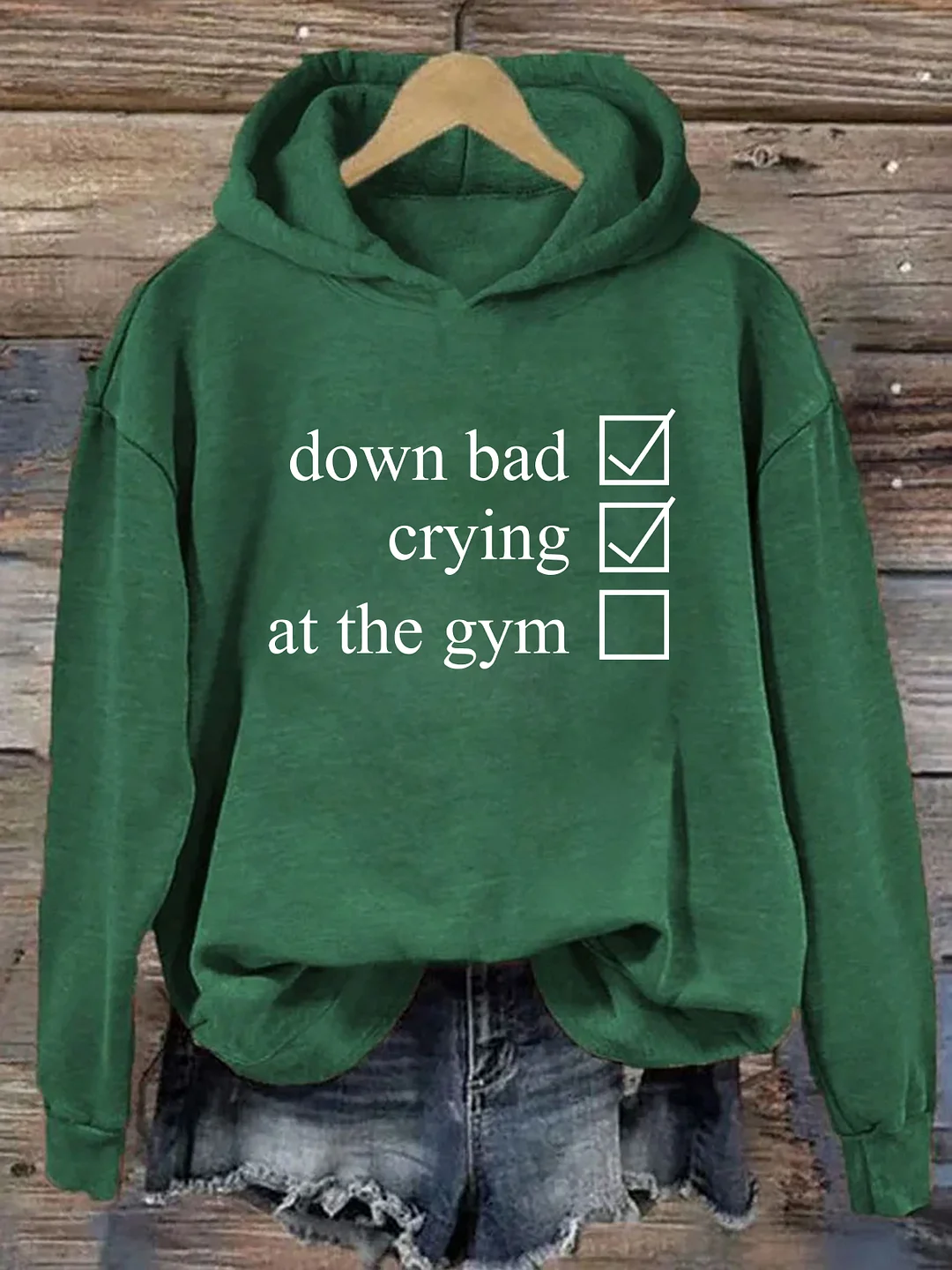 Crying At The Gym Hoodie
