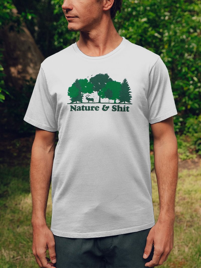 Nature And Shit Printed Men's T-Shirt in  mildstyles