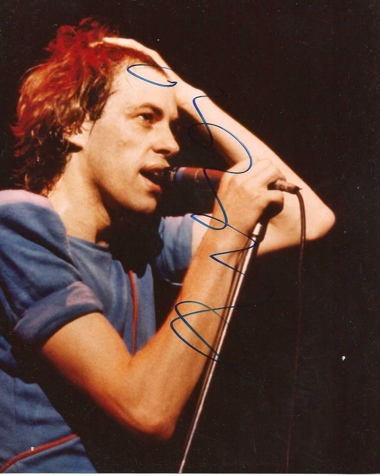 Bob Geldof SINGER - SONGWRITER autograph, In-Person signed Photo Poster painting